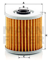 Mann-Filter MH 66 oil filter for Kawasaki Motorcycles
