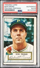 1952 Topps Bob Freind #233 PSA DNA Certified Authentic Auto! RARE AUTO!