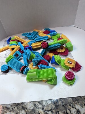 Vintage Bristle Blocks Developmental Building Toddlers Preschool  Manipulatives