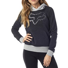 Fox Racing Phoenix Hooded Pullover MX Heather Black Womens Small WAS 49.50