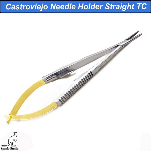 Microsurgery Locking Needle Holder TC Adson Tweezers Surgical Instruments Kit - Foto 6 di 9