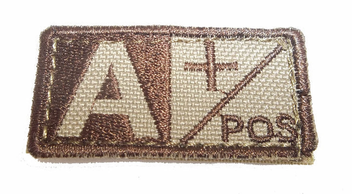 Condor Embroidered Patch- Blood Type in Black - Tier One Armament