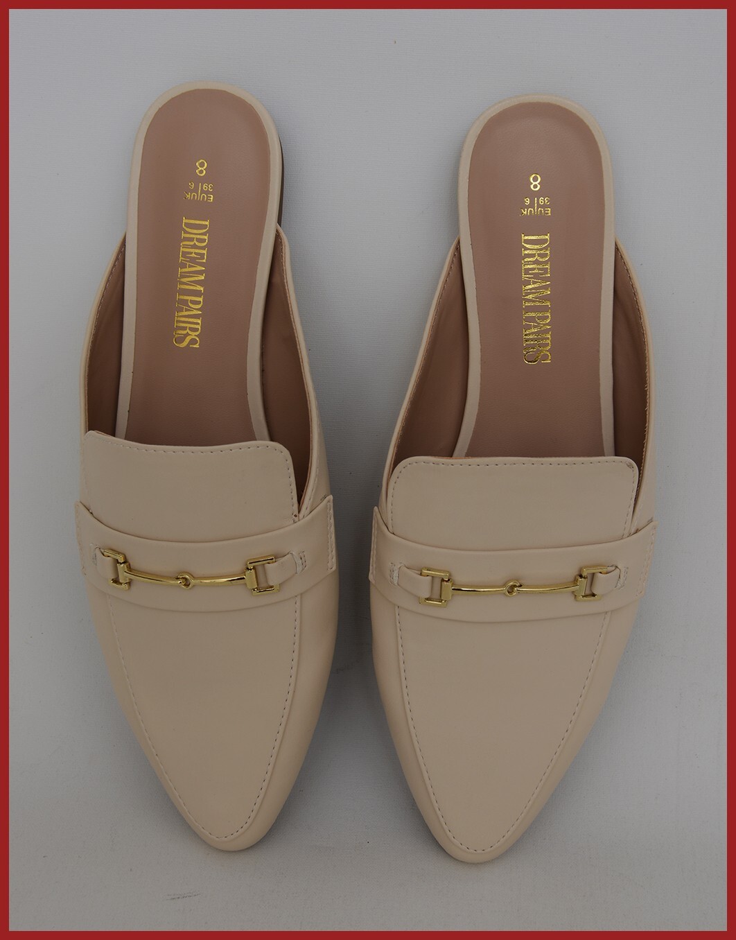 PANTOFOLA D’ORO COPPIE DA SOGNO Moda Donna CLASSE FIBBIA COLOR CREMA Design Slides Sandali S8