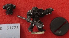 Games Workshop Warhammer 40k Grey Knight with Halberd WH40K Metal Figure GK OOP