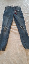 No Boundaries Women's Destructed Curvy Skinny Super High Rise Jegging Size 7