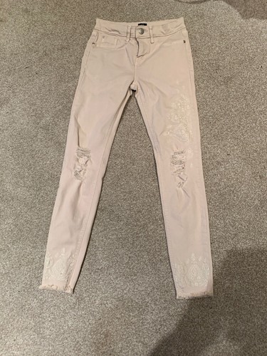 River Island Molly Jeans Pink UK 6 