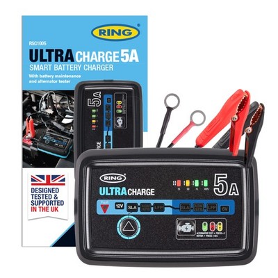Ring ULTRACHARGE 5 6/12V Batterieladegerät, Wartung, Reparatur & Lichtmaschinentester