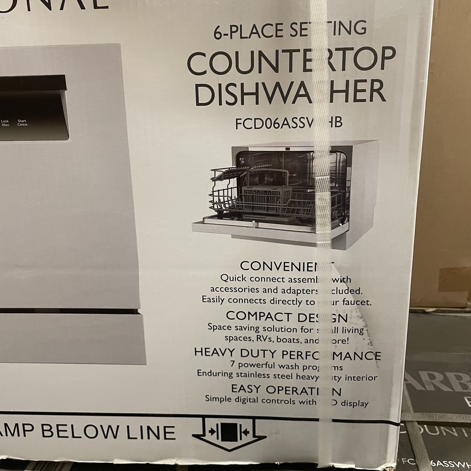 Farberware Professional 6-place Setting Countertop Dishwasher FCD06SSWHB 6