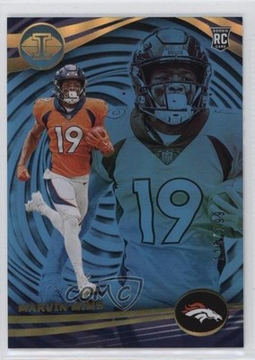 2023 Panini Illusions Light Blue 115/199 Marvin Mims #34 Rookie RC 0ud4