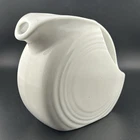 Fiesta Homer Laughlin Small Disc Pitcher 5½″ White 28oz USA 1990s VTG