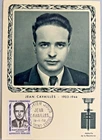 FRANCE FIRST DAY POST CARD 1958 JEAN CAVAILLES 8F HEROS DE LA RESISTANCE