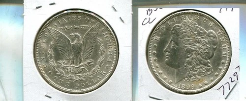 1899 P MORGAN SILVER DOLLAR AU BU CL 7729T