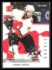Jordan Leopold 2002-03 In The Game Be a Player Memorabilia Fall Expo RC /10 #283