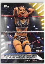 2021 Topps WWE Women's Division #36 Tegan Nox Becomes the No. 1 Contender