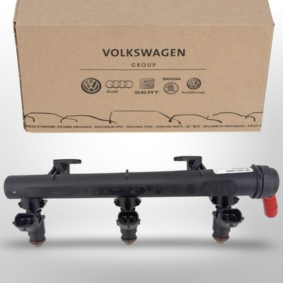 3x Einspritzdüse Einspritzleiste VW POLO 5 UP! SEAT IBIZA Mii CITIGO FABIA 3 1.0