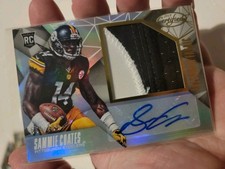 Freshman Fabric Sammie Coates Pittsburgh Steelers Auburn Relic Patch Auto Signed