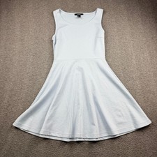 Forever 21 Light Blue Sleeveless Skater Dress Women's Small Mini Fit Flare Scoop