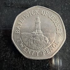 1982 Jersey 20 Pence British Coin