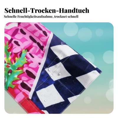 Strandtuch, holiday Serie, multifunktional, tragbar, saugfähig,