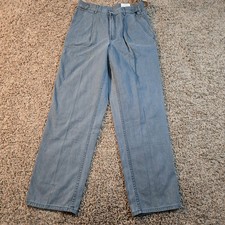 Woolrich Men  s Aspen 1054 Pleated Cotton Pants 31x30 Blue   NWT Made in Macau