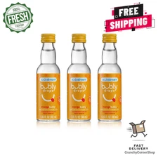 3 Pack SodaStream bubly Mango Drops Drink Mix Bottles, 40 ml Each - Free Ship