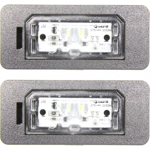 For BMW 228i/230i Convertible License Lamp 2015-2017 Pair Passenger & Driver