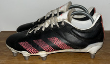 Adidas Kakari SG Rugby Boots Size 8 Con FU8195 Black & Pink (A20)