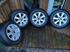 4x Borbet Felgen Silber 6,5 J x 15 H2 ET 35/5 Loch Felge z.b. für Polo 9 N