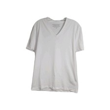 Banana Republic Mens Size Medium White Authentic Tee 100 Supima Cotton T-Shirt