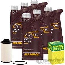 MANN &Ouml;LFILTER + 6L MANNOL DOPPELKUPPLUNGS-GETRIEBE&Ouml;L passend f&uuml;r VW DSG-6 DQ250