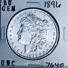1896 BU GEM MORGAN SILVER DOLLAR UNC MS+++ U.S. MINT RARE COIN 7640