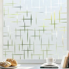 rabbitgoo Window Privacy Film Frosted Glass Window Film, Decorative Privacy Clin