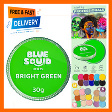 Professional Water Based Face Paint, Bright Green, 30g, SFX Makeup, Face