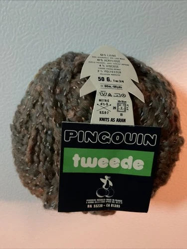 Pingouin Tweede Yarn Twisted Multi Colors 1.75 Ounces 66 Yds Wool Blend image 4
