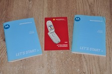 Motorola V220 Manuale Istruzioni Cellulare x 2 e Guida Avviamento Rapido