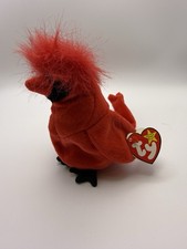 TY Beanie Baby  Mac  The Cardinal   Rare with Hang Tag and Tush Tag Errors