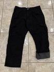 Wrangler Black Pants Mens 36X30 Gray Fleece Lined Cargo Relaxed Fit EXCELLENT! — photo 3