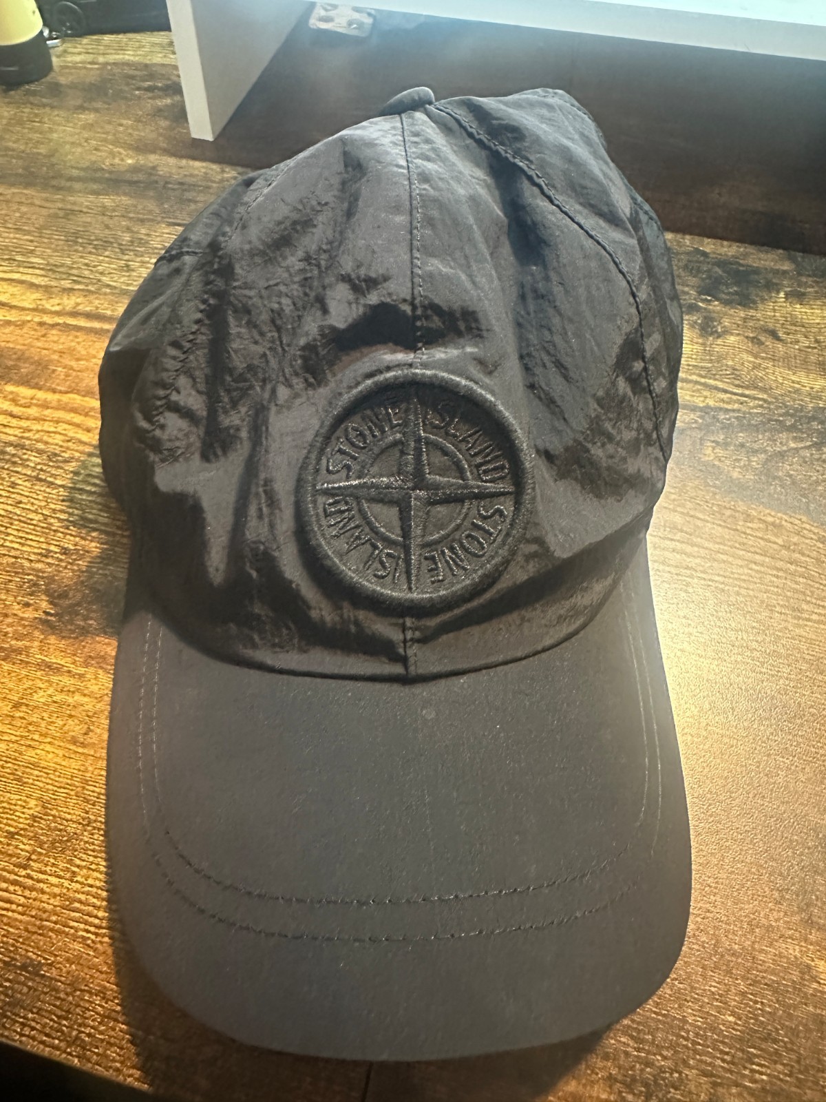 STONE ISLAND Compass-patch NYLON  baseball cap, b… - image 1