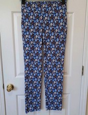 J, McLAUGHLIN Women's Floral Pull On Pants Rayon Nylon Spand Casual Resort 6