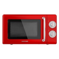 Cecotec Retro Mikrowelle Mit Grill Proclean 3110 20L 700W Timer Rot Stahl
