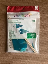 Creatology Winter Flag Pennant Kit Makes 2 Flags Blue and White Age 6 