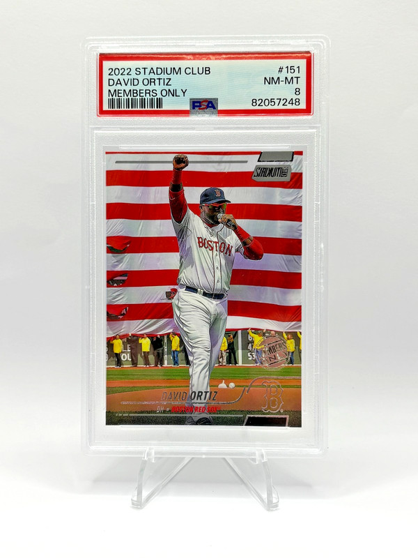 David Ortiz 2022 Topps Stadium Club #151 (MEMBERS ONLY) | PSA 8 (ONLY 1 HIGHER)