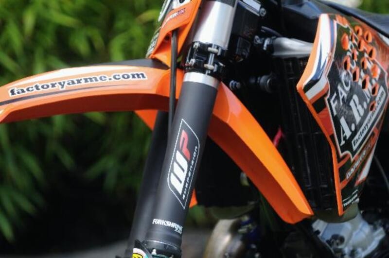 Fourche supérieure protégée par RFX Race Series Forkshrink KYB vert - 3