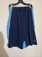 Nike Dri- Fit Boys Shorts Size XL Blue With Pockets