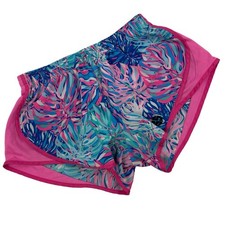 Simply Southern Multicolor Athletic Shorts Elastic Waist Sz M Stretch Lined