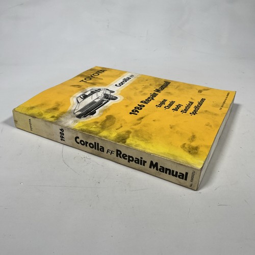 1986 Toyota COROLLA FF Service Shop Repair Manual RM002U OEM - Picture 2 of 4