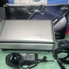 Fujitsu Scan Snap S1500 Scanner w/ Adapter & Box