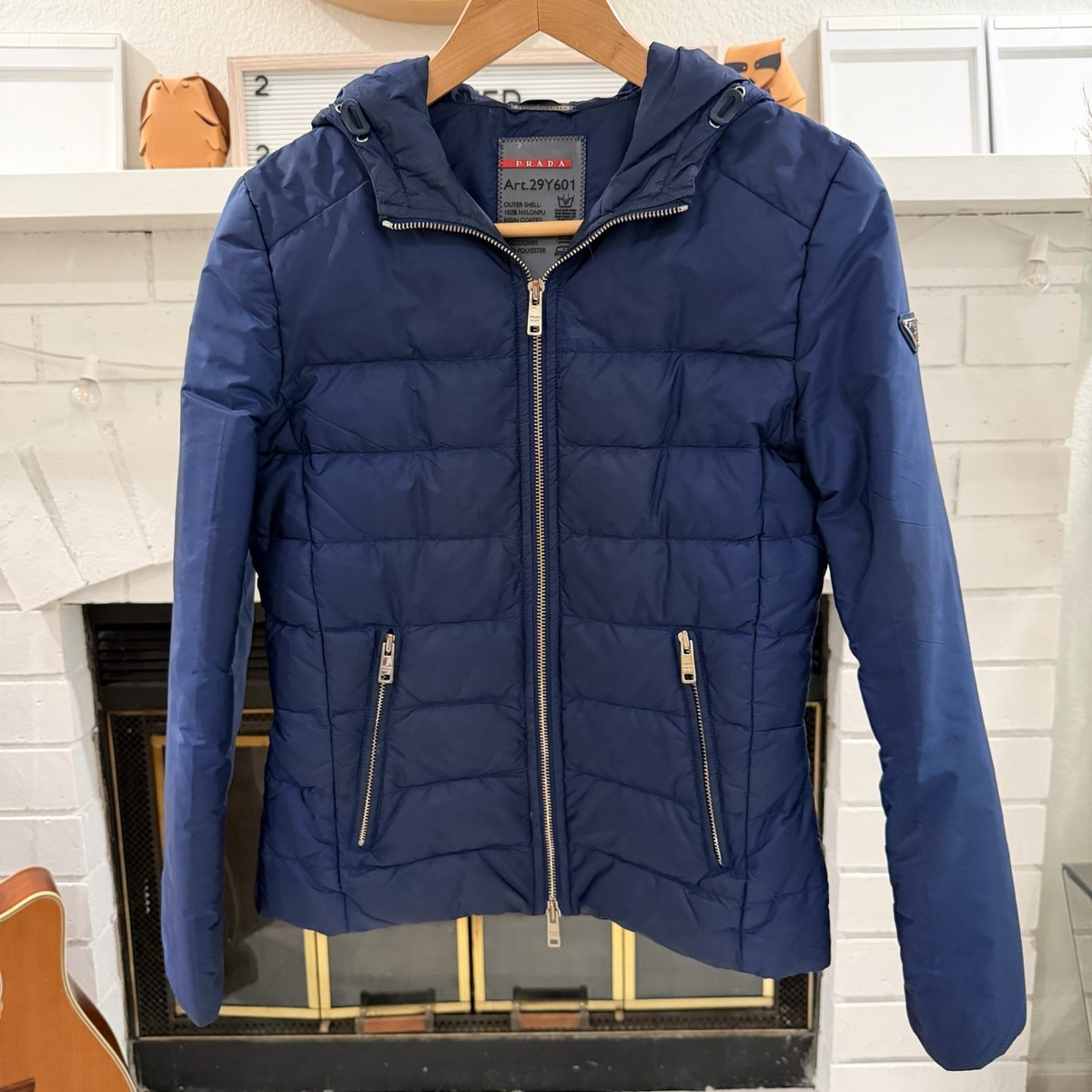Vintage 2013 Prada Sport Puffer Padded Goose Down Hooded Jacket | eBay