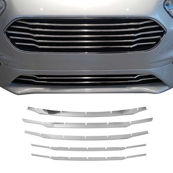Omac KüHlergrill Leiste Chrom Dunkel 5X-image