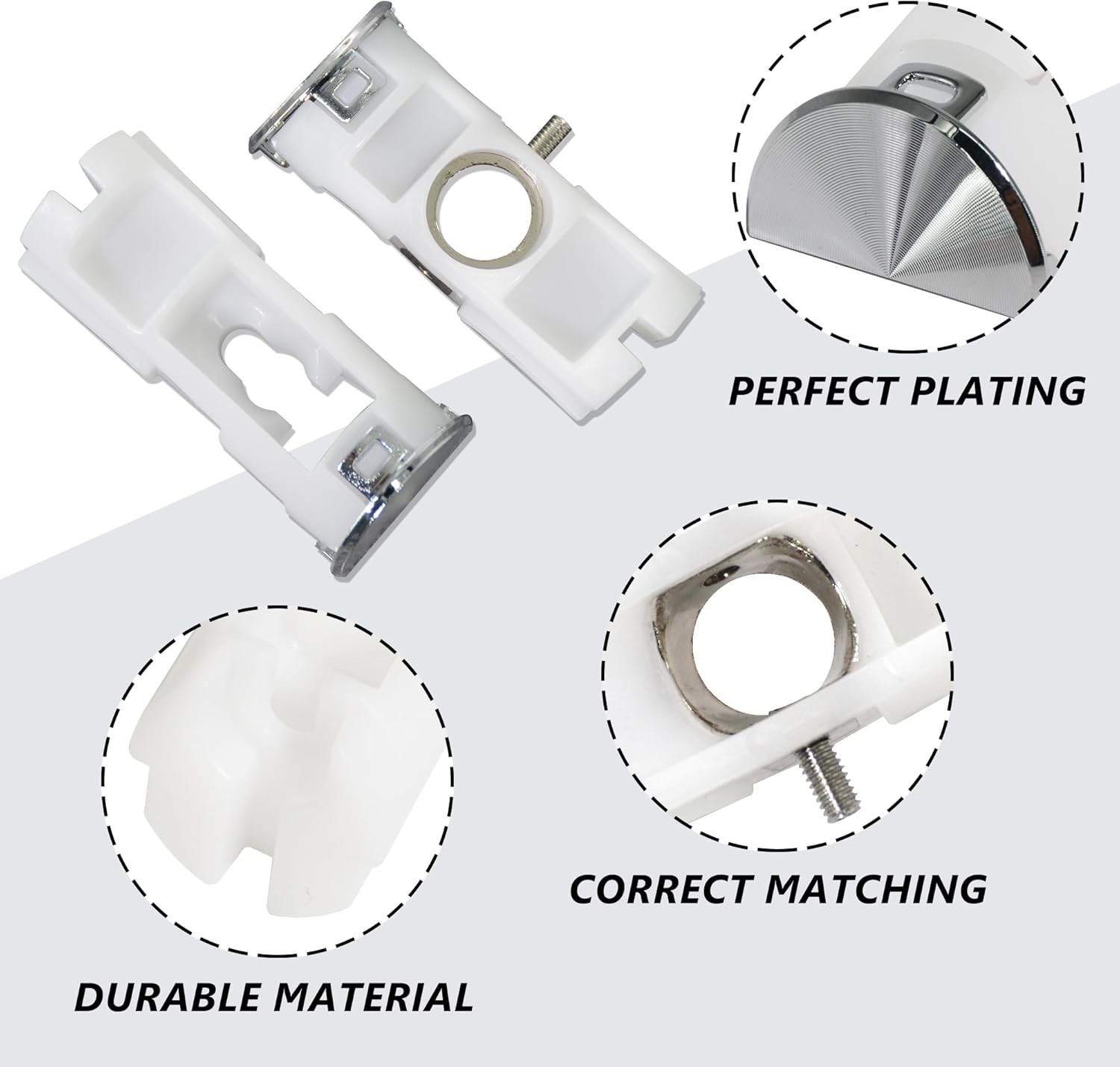 DA61-07540A Freezer Door Handle Support Kit Replacement for Samsung Fridge